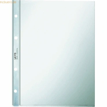 Abbildung von 10 x Leitz Prospekthülle A4 130my PP Lochseite offen