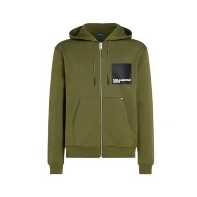 Abbildung von KARL LAGERFELD JEANS, Herren, Hoodie Mit Reissverschluss, Efeugrün, Gross