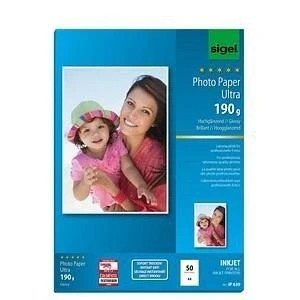 Abbildung von SIGEL Fotopapier Ultra DIN A4 hochglänzend 190 g/m²