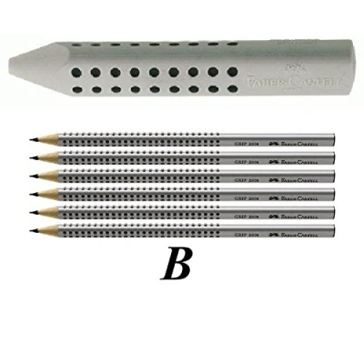 Abbildung von Faber Castell Dreieckradierer Grip 2001 (grau 10er Pack)
