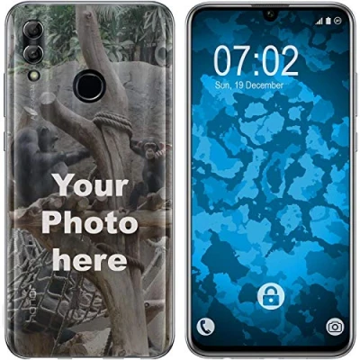 Abbildung von PhoneNatic Case kompatibel mit Honor 10 Lite Personalisierte Handyhülle clear zum selbst gestalten eigenem Foto