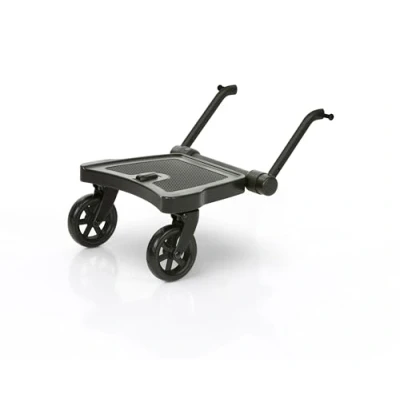 Abbildung von Set ABC Design Trittbrett Kiddie Ride On 2 mit Stoffwindel von Kinderhaus Blaubär Mitfahrbrett universal passend Rollbrett für Kinderwagen Buggy bis 20 kg, Größe:Trittbrett