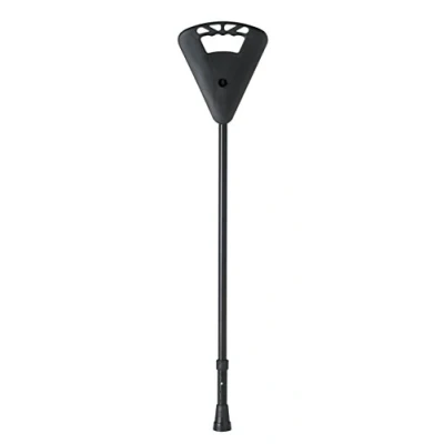 Abbildung von activera Flipstick Sitzstock Wanderstock mit Sitz schwarz höhenverstellbar von 87 91cm