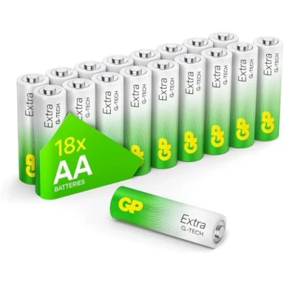 Abbildung von GP Extra Alkaline Batterien AA 1,5V Longlife G TECH Technologie 18 Stück R6 Mignon Vorratspack