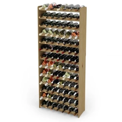 Abbildung von Lenmar Serie RW Weinregal aus Holz für Flaschen, Anthrazit, Braun, Natur, 3, 13 15 liegen, 91 135 Wein, Flaschenregal (Natur, 3 91, 172 x 72 26,5, Flaschen)