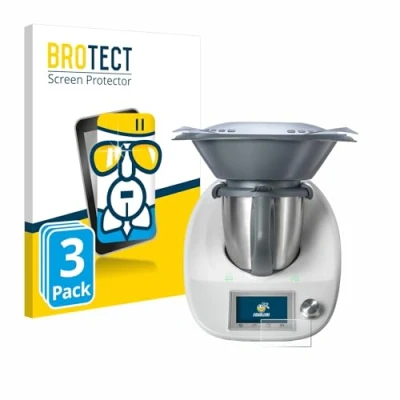 Abbildung von BROTECT Schutzglas für Vorwerk Thermomix TM5/ Bimby TM5 (3 Stück) Schutzfolie Panzer Folie Glas [Extrem Kratzfest 9H, Anti Fingerprint,