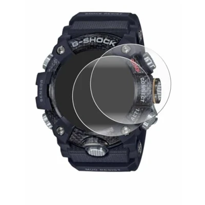 Abbildung von BROTECT 2 Stück Full Cover Schutzfolie für Casio G Shock Mudmaster GG B100 1AER Screen Displayschutz Folie [3D Curved, Kristall Klar]