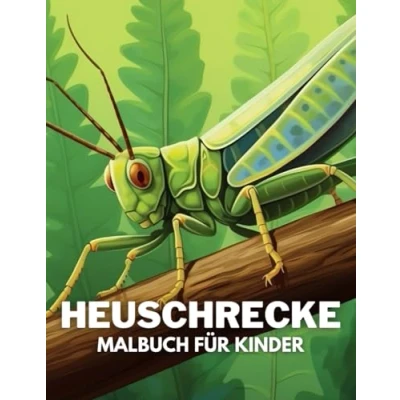 Abbildung von Heuschrecke Malbuch für Kinder: +40 lustige und einfache Zeichnungen von niedlichen zum Ausmalen Kinder, Jungen Mädchen, die lieben Stress abbauen entspannen
