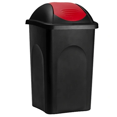 Abbildung von Stefanplast Mülleimer Push Can, 60 L Abfallbehälter 68x41x41cm Papierkorb Mülltrennung