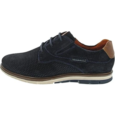 Abbildung von bugatti Elegante Sportlicher Schnürer, Herren, Größe: 42, Dark blue Schuhe