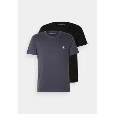 Abbildung von Calvin Klein Jeans Monologo 2 PACK Tshirt basic, Herren, Größe: XS, Black india ink