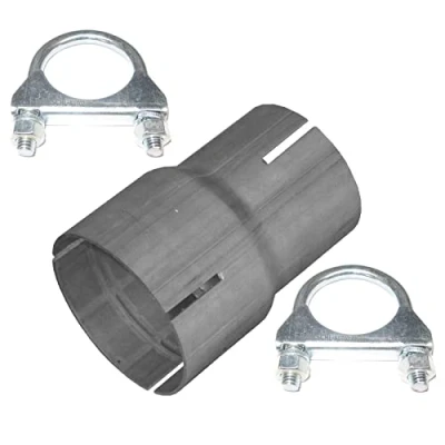 Abbildung von Rohr Reduzierstück von 55mm auf 65mm Auspuff Adapter inkl. 2 Schellen Reduzierverbinder Verbindungsstück Reduzierung Abgasanlage Rohrverbinder Klemmstück Reduktion Rohrreduzierung