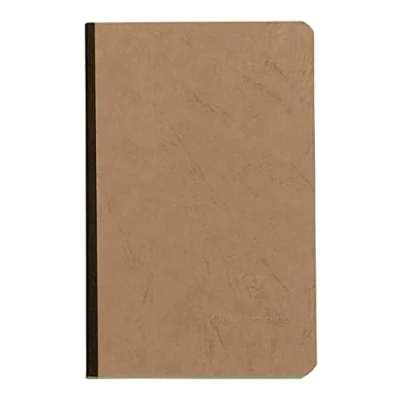 Abbildung von 5 x Clairefontaine Notizbuch 9x14cm AgeBag Leinenoptik kariert 96 Blat
