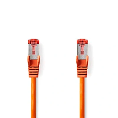Abbildung von NEDIS Cat 6 Kabel RJ45 (8P8C) Stecker S/FTP rund PVC LSZH Umschlag 0.15 m Orange