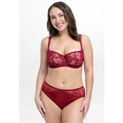 Abbildung von Rosme Eliza Balconette BH, Damen, Größe: 110B, Garnet red
