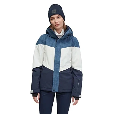 Abbildung von Coral Jacket Skijacke Snowboardjacke Wasserabweisend mit Liftpasstasche, Blau, XS