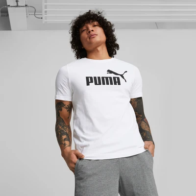 Abbildung von Puma LOGO TEE Tshirt print, Herren, Größe: Large, White