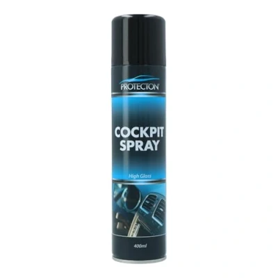 Abbildung von Protecton Cockpit Spray 1890100 Kunststoffpflegemittel 400ml Spraydose High Gloss