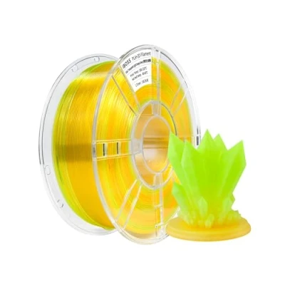 Abbildung von iBOSSPLA+ Farbverlaufsfilament 1,75 mm, PLA+3D Druckerfilament, Genauigkeit +/ 0,02 1 kg Spule (2,2 Pfund) für die meisten FDM Drucker (transparent hellorangegrün)
