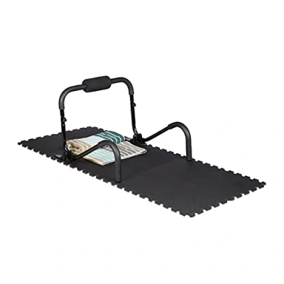 Abbildung von relaxdays Bodenmatte 96 x Bodenschutzmatte Fitnessgeräte Set