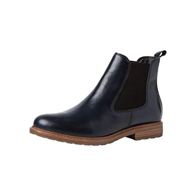 Abbildung von Tamaris 1 25056 27, Damen Chelsea Boot, Navy Leder, 42 EU