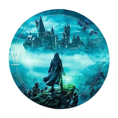 Abbildung von Woxter Stinger Floorpad Magic Landspielpye, bodenschützer wasserdicht, waschbar, 100 Prozent Mikrofaser, Durchmesser 120 cm