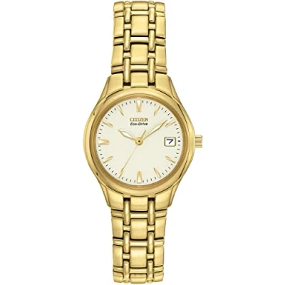 Abbildung von Citizen Solaruhr EW1262 55P, Armbanduhr, Damenuhr, Edelstahlarmband, Datum