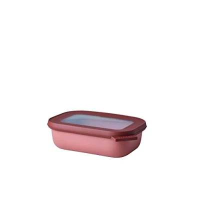 Abbildung von Mepal Multi Bowl Cirqula Rectangular Vorratsdose mit Deckel Geeignet als Luftdichte Aufbewahrungsbox für den Kühlschrank, Mikrowellengeschirr &amp; Frischhaltedosen 500 ml Vivid mauve