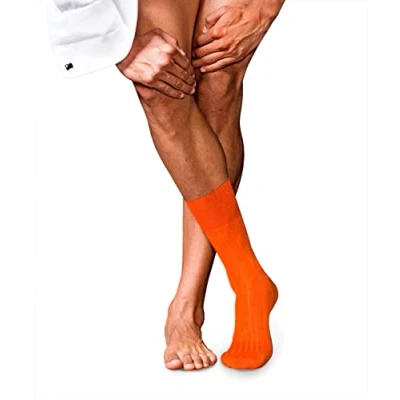 Abbildung von FALKE Herren Socken No. 2 M SO Kashmir einfarbig 1 Paar, Orange (Ziegel 8095), 45 46