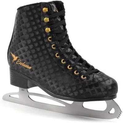 Abbildung von MADIVO SMJ Exclusive Damen Schlittschuhe Eiskunstlauf Eislaufschuhe Klassische Eislauf Schwarz Größen: 37, 38, 39, 40, 41 (37)