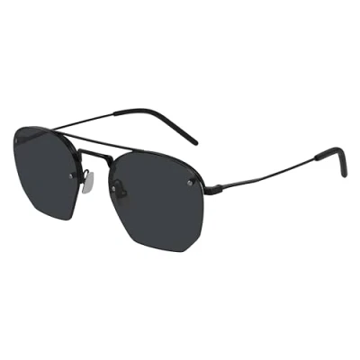 Abbildung von SAINT LAURENT Herren SL 422 002 Gläser SONNENBRILLEN Metall Schwarz Geometrisch Normal