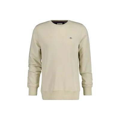 Abbildung von GANT Shield Cneck Sweatshirt, Herren, Größe: Medium, Silky beige