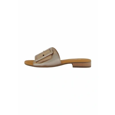 Abbildung von Gabor Pantolette flach, Damen, Größe: 37, Puder Schuhe
