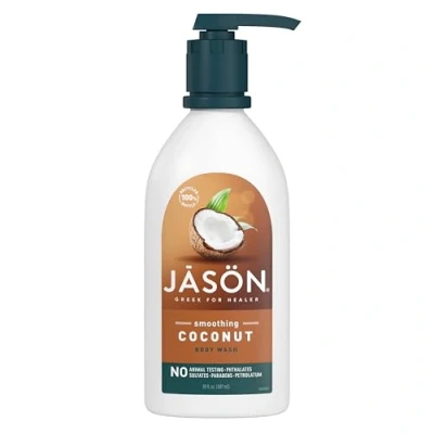 Abbildung von Jason Glättend Kokosnuss Duschgel in Pumpen Flasche 887ml