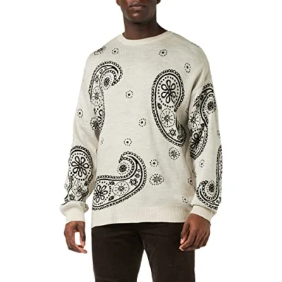 Abbildung von Trendyol Herren Mini Wrapover Regular Dress Sweatshirt, beige, X Large