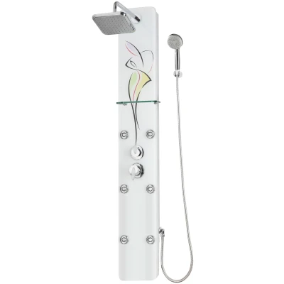 Abbildung von Sanotechnik Duschsäule &quot;Duschmassagepaneel CASTELO&quot;, LxB: 140x22cm; 6 Massagedüsen