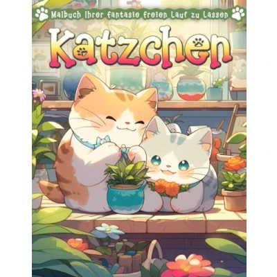 Abbildung von Kätzchen Malbuch: Malvorlage „Miezekatze“, Ruhige Momente Mit Verspielten Katzen