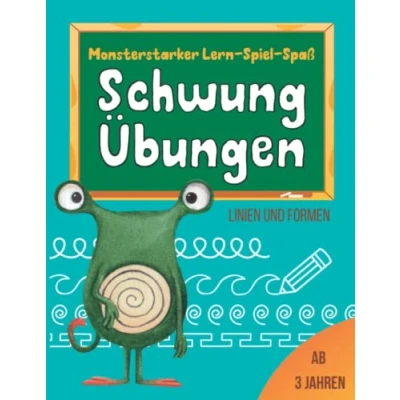 Abbildung von Monsterstarker Lern Spiel Spaß Schwungübungen Linien und Formen ab 3 Jahren: Übungsheft zur Förderung der Auge Hand Koordination, Feinmotorik Konzentration