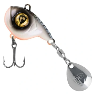 Abbildung von Fox Rage Big Eye Spin Tail 8g Bleikopfspinner, Farbe:Bleak
