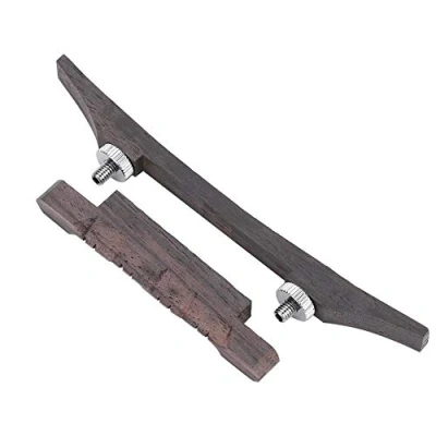 Abbildung von Mandoline Brücke,Mando Steg,Mandoline Bridge Zubehör, Einstellbar Palisander String Höhe Brücke Musikinstrument Zubehör