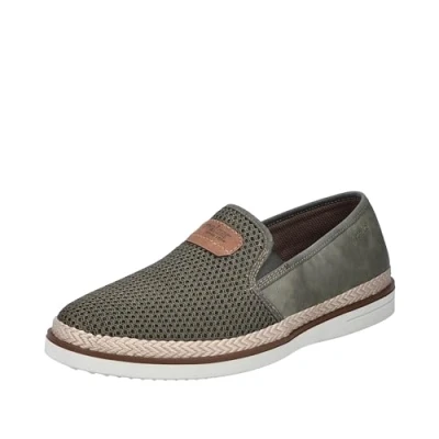 Abbildung von Rieker Slipper, Espadrilles, Sommerschuh, Schlupfschuh mit gepolsterter Innensohle