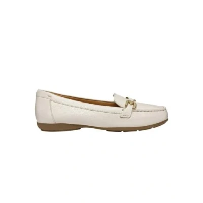 Abbildung von Geox Slipper, Damen, Größe: 37.5, Weiß Leder