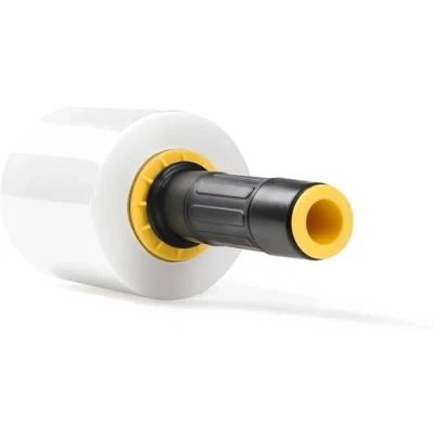 Abbildung von RAGO® Stretchfolie Set Mini Rollen I Transparent Folie für möbel Stretch Palettenfolie Handfolie Wickelfolie (‎1x 0,43kg inkl. Handsprender)