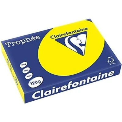 Abbildung von 5 x Clairefontaine Kopierpapier Trophee A4 120g/qm VE=250 Blatt sonnen