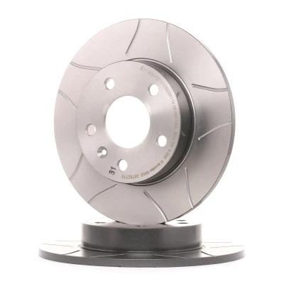 Abbildung von BREMBO MAX LINE 08.7627.75 Bremsscheibe 264 10 5 voll, geschlitzt beschichtet mit Schrauben OPEL: Zafira A, Meriva B, Astra G Coupe