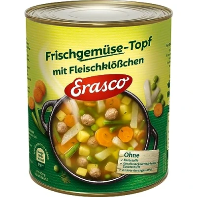 Abbildung von Erasco Frischgemüse Topf mit Fleischklößchen 800G