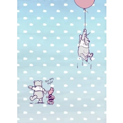 Abbildung von Komar Fototapete &quot;Winnie Pooh Piglet&quot;, 184x254 cm (Breite x Höhe), inklusive Kleister