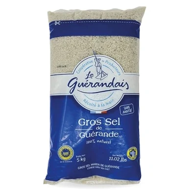 Abbildung von Le Guerandais Grobes Meersalz 2er Set á 5 kg Gros de Sel Guerande Natur Salz grob