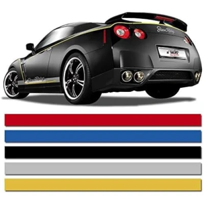 Abbildung von AUTO STYLE Universelle selbstklebende Pin Stripe AutoStripe Cool200 Rot 6,5mm x 975cm