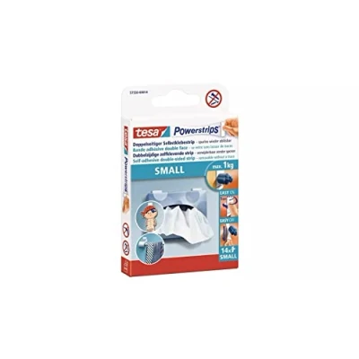 Abbildung von 6 Packungen tesa Powerstrips Strips SMALL für max. 1kg, Packung mit insgesamt 84